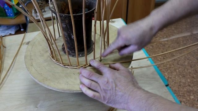 Online урок (Практическое занятие по лозоплетению. Веревочка в три прута.)