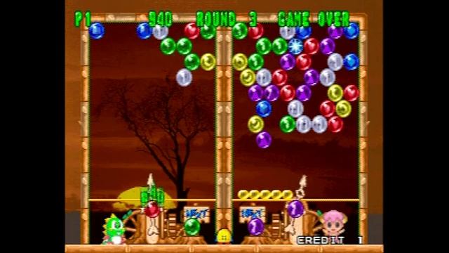 Bust-A-Move 2: Arcade Edition PS1 -- Versus Mode Gameplay смотреть онлайн