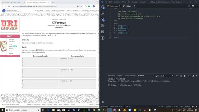 URI1007 - Python смотреть онлайн