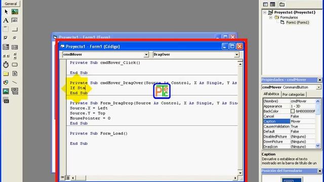 7.0 Curso Visual Basic 6.0 - El evento en ejecución de arrastrar смотреть онлайн