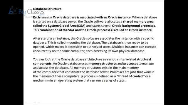 Oracle Database Architecture - Oracle Introduction Overview - Bigclasses смотреть онлайн