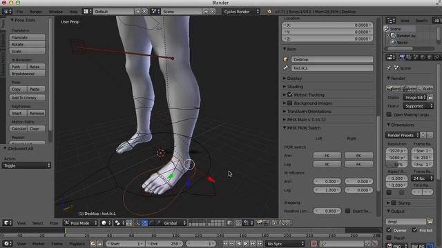 Blender, MakeHuman, and Motion Capture files смотреть онлайн