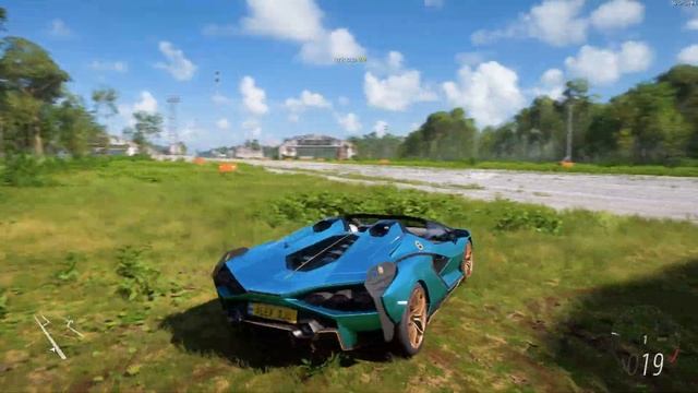 Forza Horizon 5 . Lamborghini Sián Roadster 2020 . Car Show Speed Jump Crash Test Drive . смотреть онлайн