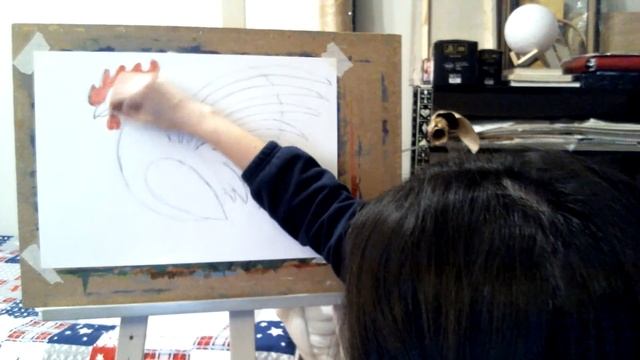 Нарисуем петуха с детьми от 5 лет и старше смотреть онлайн