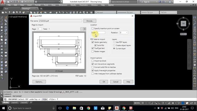 Easy Way To Convert Pdf File To Dwg File In AutoCAD смотреть онлайн