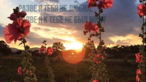 Разве я тебя не любил