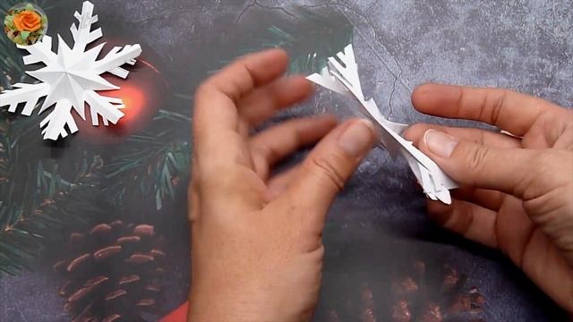 3 варианта простых 3D снежинок из бумаги | DIY Новый год | Paper Snowflake смотреть онлайн
