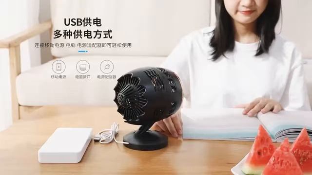Портативный мини настольный вентилятор ручной 2 скорости usb вращающийся двойной лист кулер низкий смотреть онлайн
