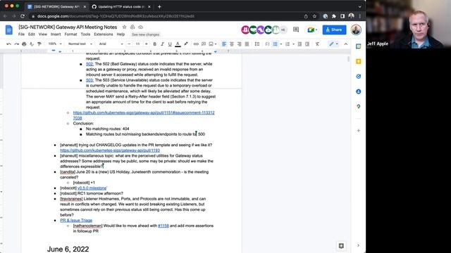 SIG Network Gateway API Bi-Weekly Meeting for 20220613 смотреть онлайн