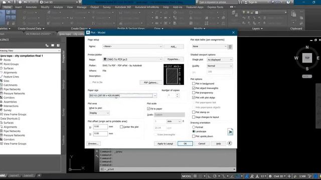 Print as Pdf | how to set page print to dwg pdf for autocad drawing | смотреть онлайн