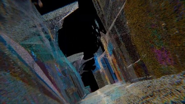 World of point cloud in blender.