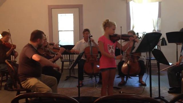 Репетиция- Маша играет концерт Ридинга -часть 1. Гринсборо, Вермонт