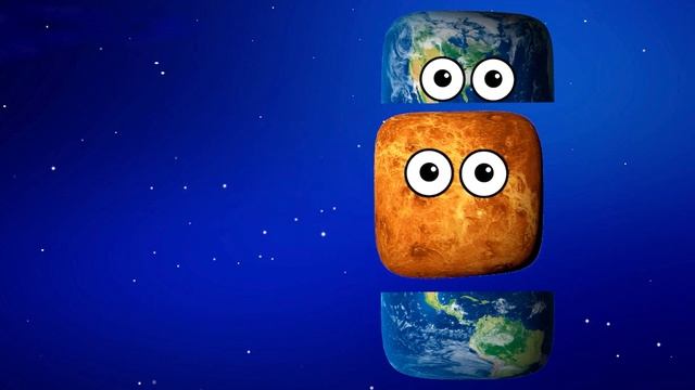Hungry SQUARE Planets | Funny Planet comparison Game | 8 Planets sizes смотреть онлайн