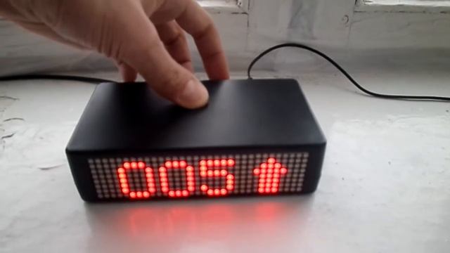 -55...99°C Thermometer (Arduino Pro Mini, DS18B20, MAX7219 8x32 LED) смотреть онлайн