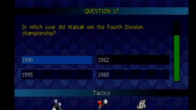 Championship Manager Quiz no PS1 смотреть онлайн