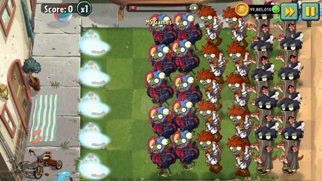 PvZ 2 Power Up - How many plants can defeat team animals zombies? смотреть онлайн