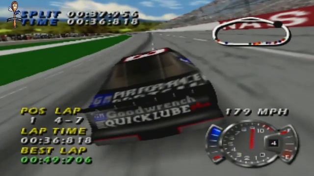 NASCAR 99 | Nintendo 64 | Talladega Race смотреть онлайн