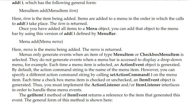 Menu bar and Menus | Dialog Boxes | AWT in java | The Complete Refrence Java Audiobook смотреть онлайн