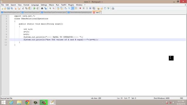 Java Tutorials-Java Operators(Relational Operators part1) смотреть онлайн