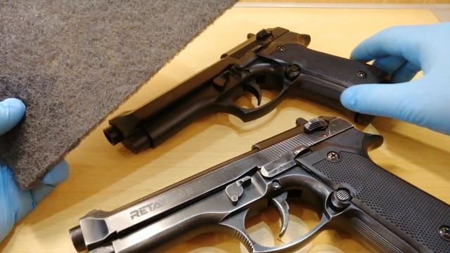 Тюнинг пистолета, искусственное состаривание для более реалистичного вида.