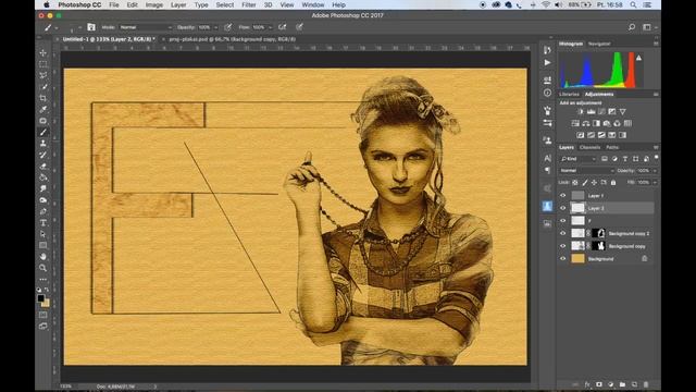 How to get showy graphic from photo in Photoshop. Part 2 смотреть онлайн