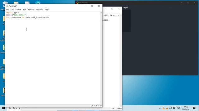 Printing timezones in python смотреть онлайн