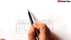 Как нарисовать БМВ Е39 | Ахадов Эльнур