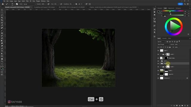 How to Make Dramatic Scene Effect with Light Rays in Photoshop смотреть онлайн