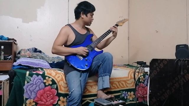 Astronomia cover with NUX MG100 LOOPING background смотреть онлайн