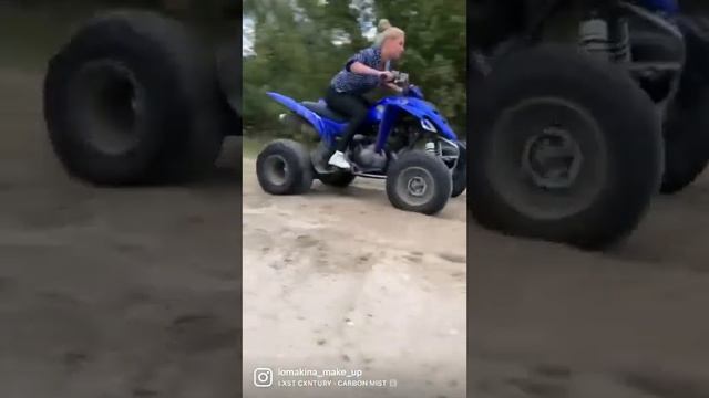 Yamaha raptor девушка на квадроцикле смотреть онлайн