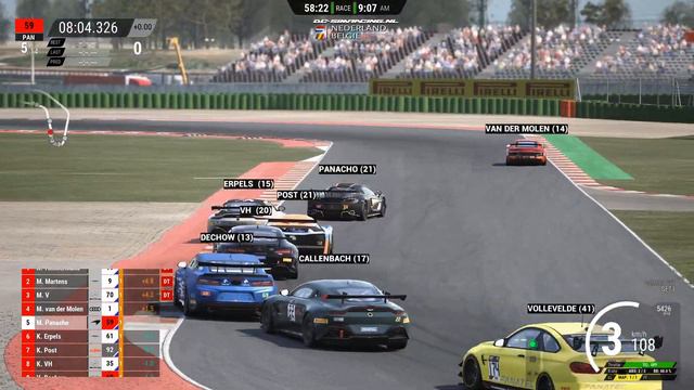 Assetto Corsa Competizione PC - GT4 Series - Misano - DC-SimRacing.NL - LIVE смотреть онлайн
