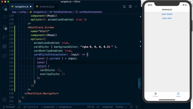 Global Alert Style Modal | Master React Navigation v5 смотреть онлайн
