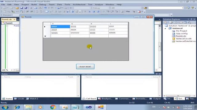 DataGridView ส่งค่าออก Excel VB.NET 2010 смотреть онлайн