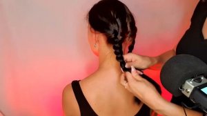 АСМР, расчесывание волос и массаж головы ? шёпот / ASMR, combing hair, whispering ?