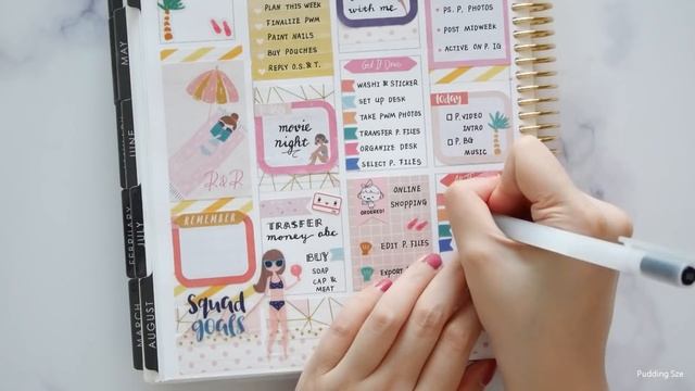 Plan With Me - No Etsy Kit ( MAMBI Squad Goals Sticker Book ) смотреть онлайн