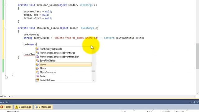 How to Delete Record in SQL Database using C# | Tut # 6 смотреть онлайн