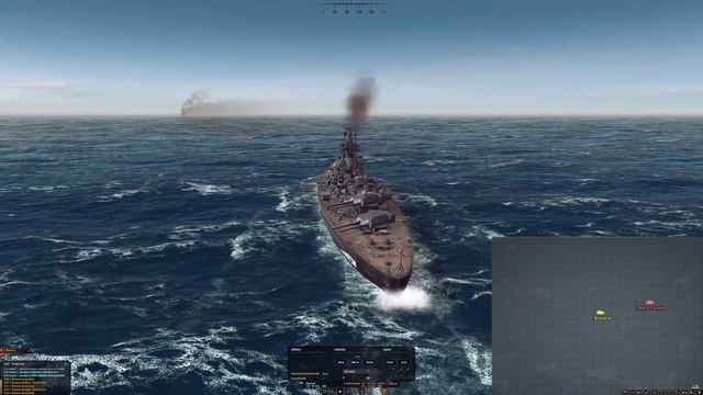 DKM Bismarck Vs USS Washington | The First Battle | War On The Sea смотреть онлайн