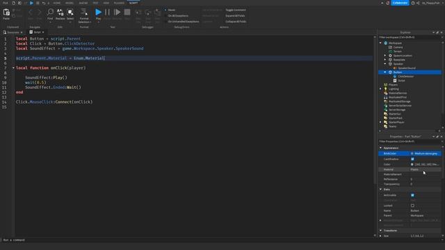 HOW TO MAKE A SOUND PLAY WHEN A PART IS CLICKED ?️ Roblox Studio Tutorial смотреть онлайн