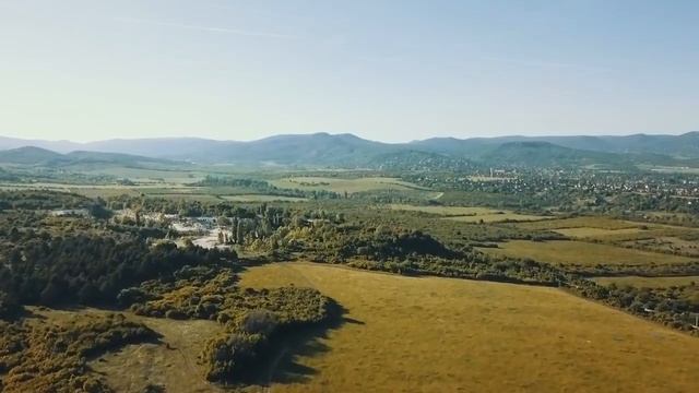 Европейская деревня - съемка с дрона 4K смотреть онлайн