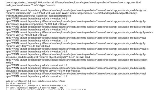 Drupal: npm install errors смотреть онлайн