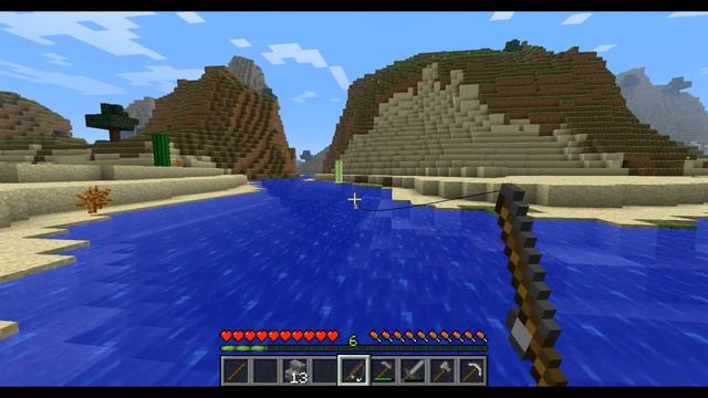 Minecraft - How to Make a Fishing Pole and Fish смотреть онлайн