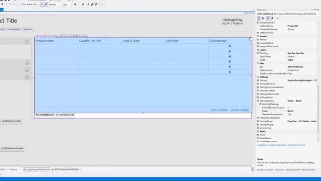 DevExpress ASP.NET: Batch Editing in the Grid смотреть онлайн