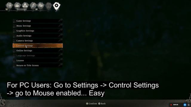Wo Long - PC version Demo (Steam) - How to display keyboard/mouse settings... смотреть онлайн
