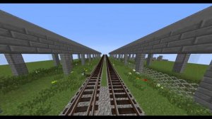 СКОРОСТНОЙ ТРАМВАЙ В МАЙНКРАФТ 2 ЧАСТЬ TRAM IN MINECRAFT