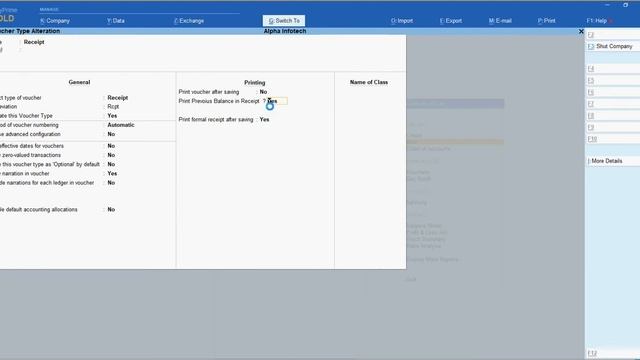 Tally Add On : Print Previous Balance in Receipt in Tally Prime Software. смотреть онлайн