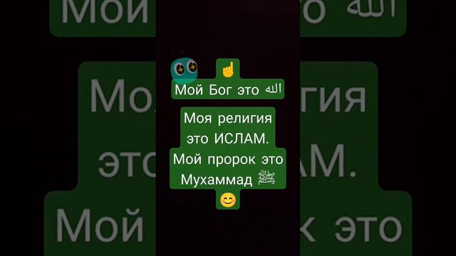 Мой создатель Аллах. ☝️моя книга Коран. Мухаммад мой пророк.💞 Ислам моя религия🕋 #сунна #аллах смотреть онлайн