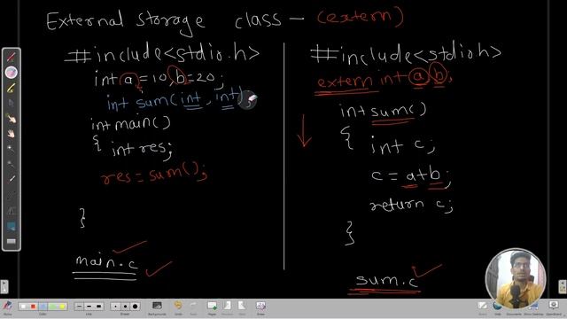 How to access global variables outside of file ? | extern storage class in C | C Tutorial 09 смотреть онлайн