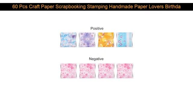 60 Pcs Craft Paper Scrapbooking Stamping Handmade Paper Lovers Birthday Origami 147x147mm Double Si