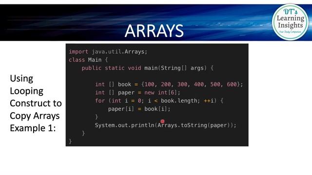 How to Copy Arrays in Java❓#dtslearninginsights смотреть онлайн