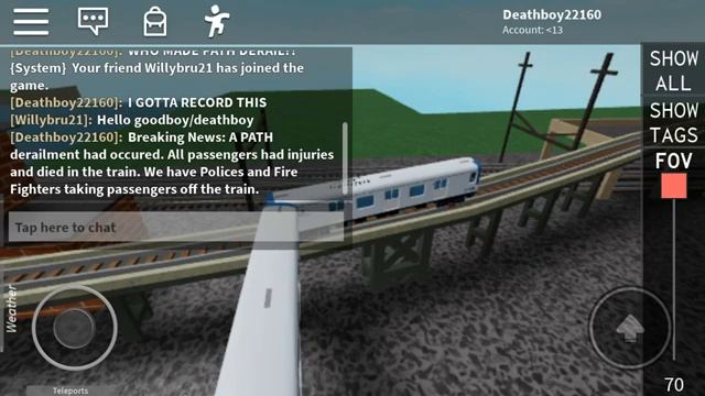 ROBLOX: PATH derailment (Ro-Scale Northeast Corridor) смотреть онлайн